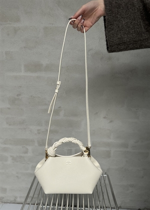 Bou small grained bag Egret B2100140 Ganni 